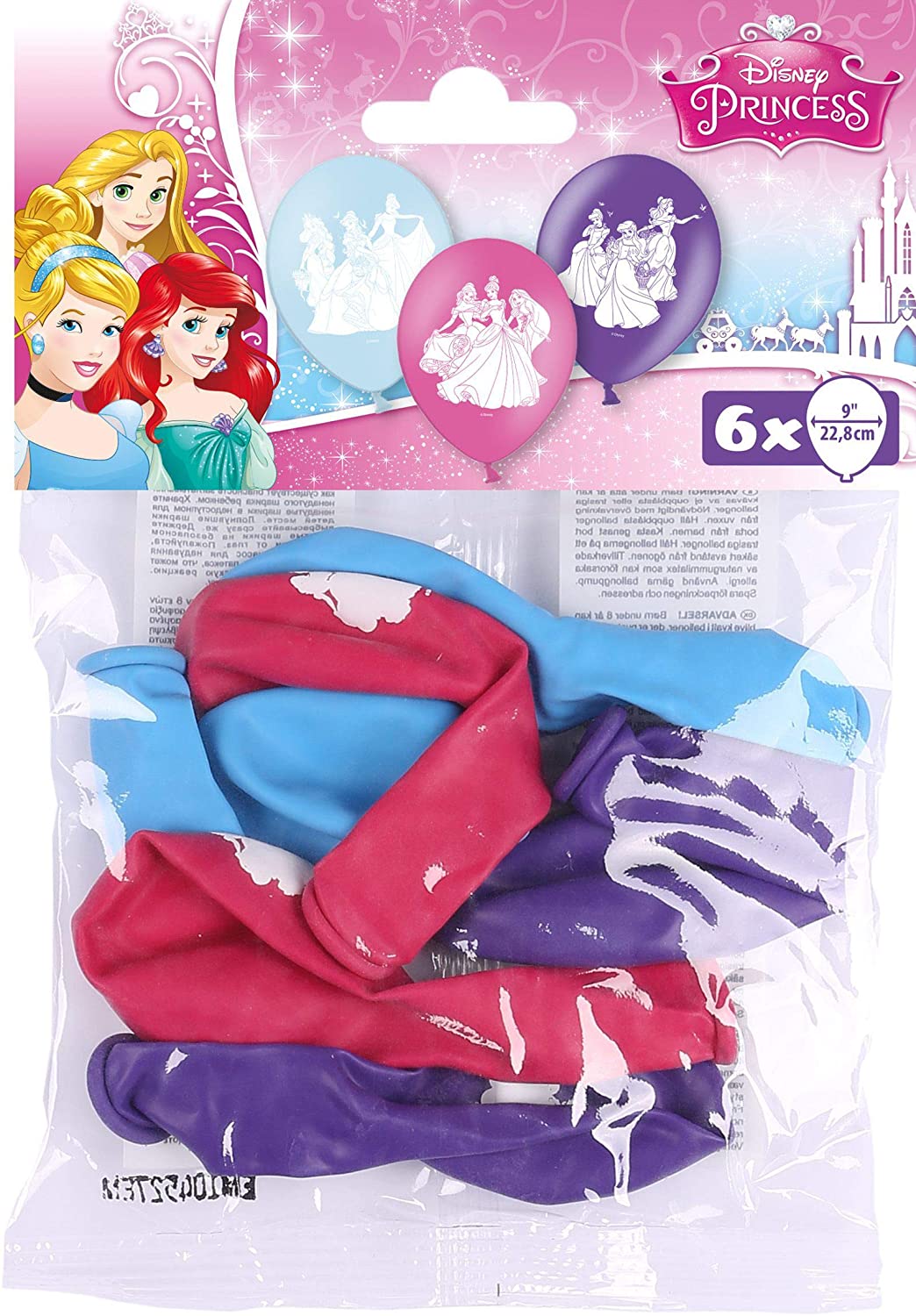 Latexluftballon Disney Prinzessinnen 22,8cm